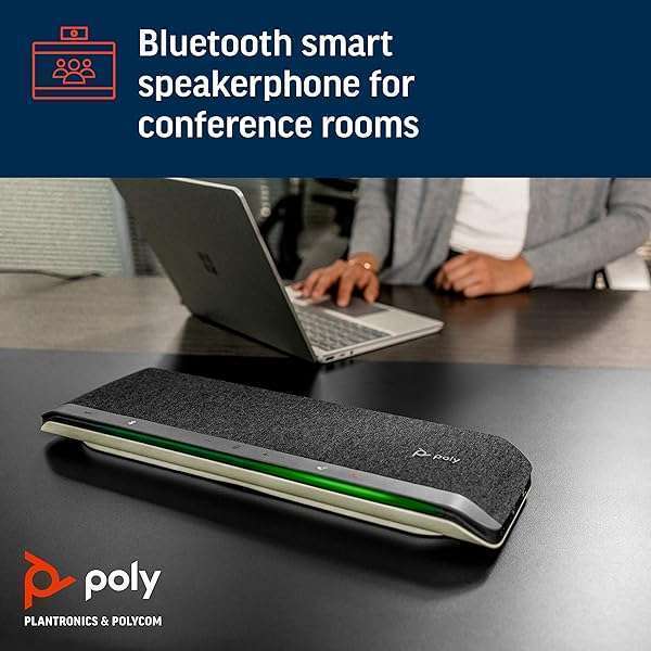 POLY Poly Sync 60 Smart Speakerphone: USB-A/C & Bluetooth for Teams, Zoom - Perfect for Conference Rooms - View 3 of 8