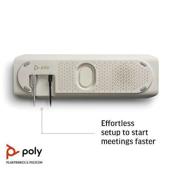 POLY Poly Sync 60 Smart Speakerphone: USB-A/C & Bluetooth for Teams, Zoom - Perfect for Conference Rooms - View 6 of 8