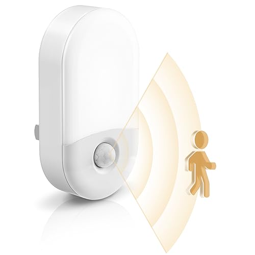 L LOHAS LED L LOHAS LED Motion Sensor Night Light 2Pack Warm White Adjustable Brightness for Kids Adults Bathroom Bedroom Plug into Wall - View 9 of 9