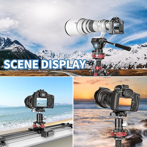 CAVIX CAVIX Camera Leveler Tripod Leveling Base Tri-Wheel Head for Macro Photography Aluminum w Bubble Level 3 Axis Level with +/-5 Degree Precision Adjustment for DSLR Camera Rotator Panoramic Head LP-64 - View 9 of 9