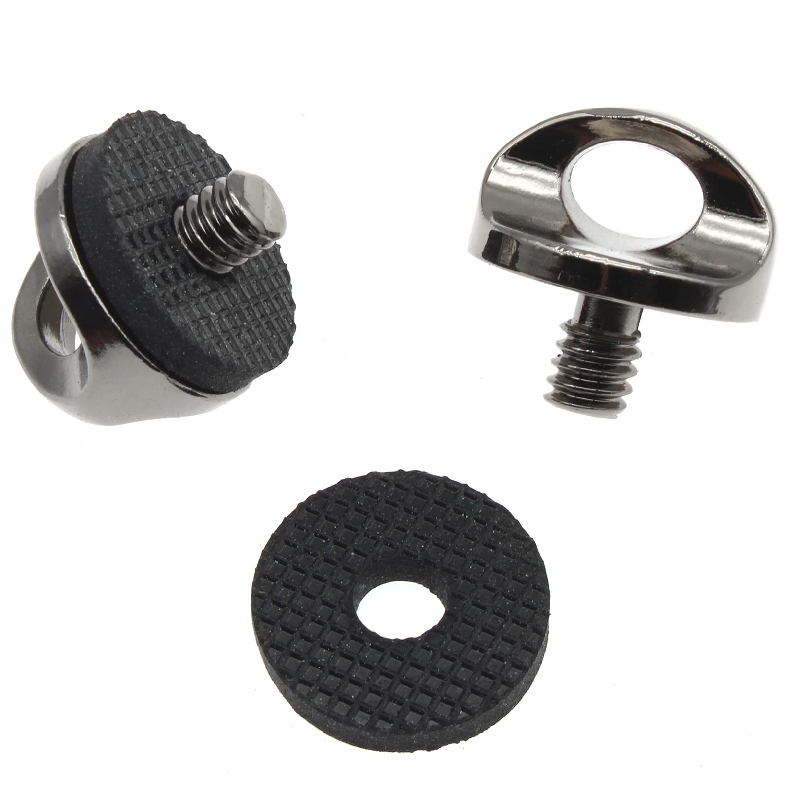 OZXNO 1/4 Thread Camera Neck Strap Screw Holder Zinc Alloy with Rubber Washer 2Pcs for Secure Camera Attachment