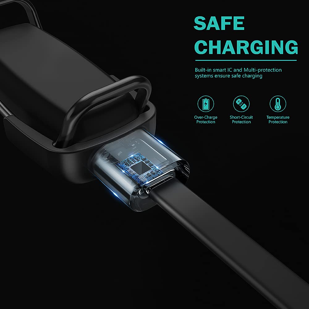 TUSITA TUSITA [2-Pack Charger Compatible with Bond Touch Bracelet - USB Charging Cable 3.3ft 100cm - Long Distance Connection Bracelets Accessories - View 6 of 7