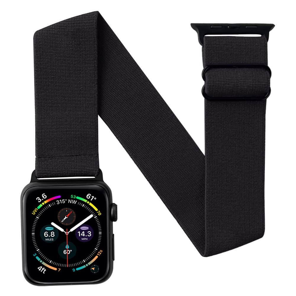 IFCASE IFCASE Elastic Arm Ankle Band for Apple Watch 49mm 46mm 45mm 44mm iWatch Series Ultra Sport Strap Unisex Dark Grey - View 5 of 7
