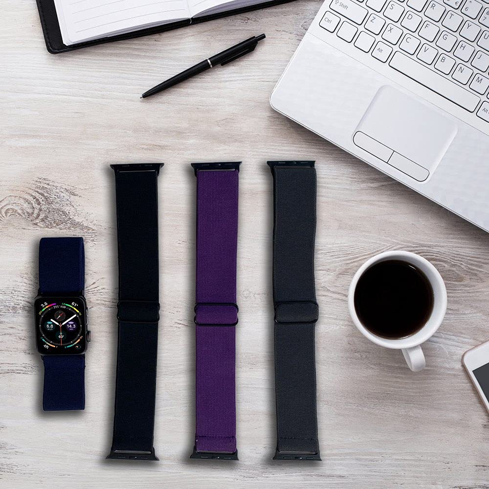 IFCASE IFCASE Elastic Arm Ankle Band for Apple Watch 49mm 46mm 45mm 44mm iWatch Series Ultra Sport Strap Unisex Dark Grey - View 7 of 7