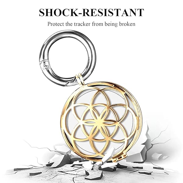 VIIVY VIYIV VIIVY VIYIV Protective Case for Apple AirTag Anti-Scratch Keychain Cover Holder with Key Ring for Women and Girls Car Keys Finder - View 7 of 10