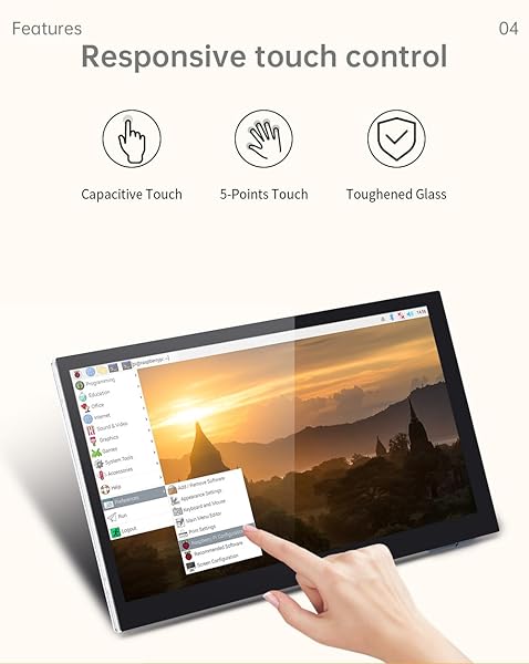 BIQU BigtreeTech TFT70 LCD Display 800x480 for Raspberry Pi 3D Printer 7 Inch Capacitive Touch Screen Upgrade Controller - View 5 of 10