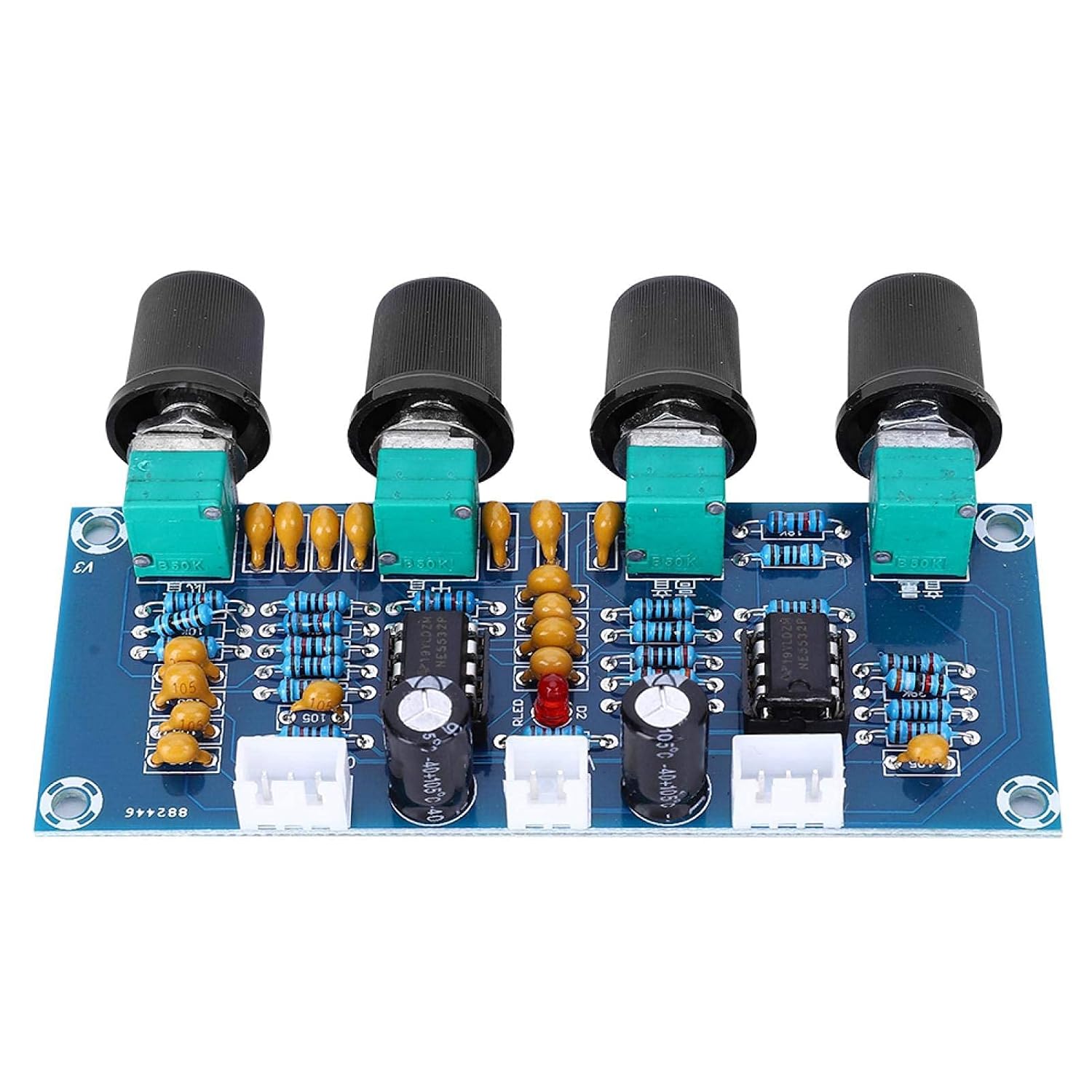 Eujgoov Digital Power Amplifier Board XH-A901 High Medium Bass Adjustment DC12V-24V Channel Amplifier for Superior Sound Quality - View 9 of 9