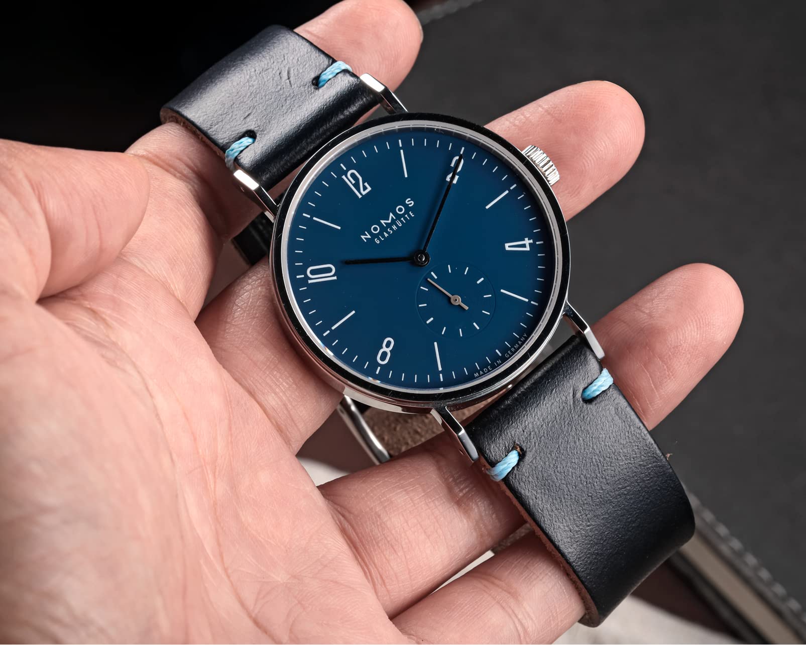 hemsut h hemsut h Men's Watch Bands, Horween Leather Watch Strap, 22mm Quick Release Vintage Watch Replacement Straps - View 2 of 8