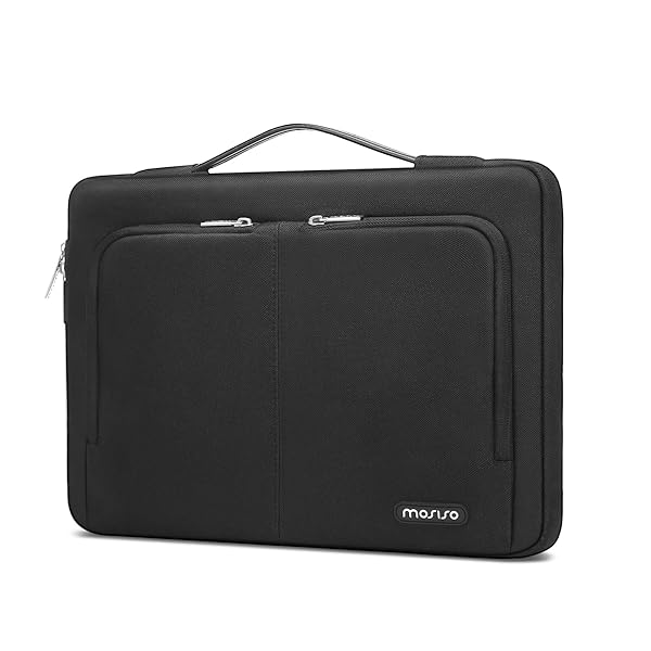 MOSISO MOSISO 360 Protective Laptop Sleeve Bag for MacBook Air Pro 13-14 inch with Front Pockets and Belt Black - View 2 of 8