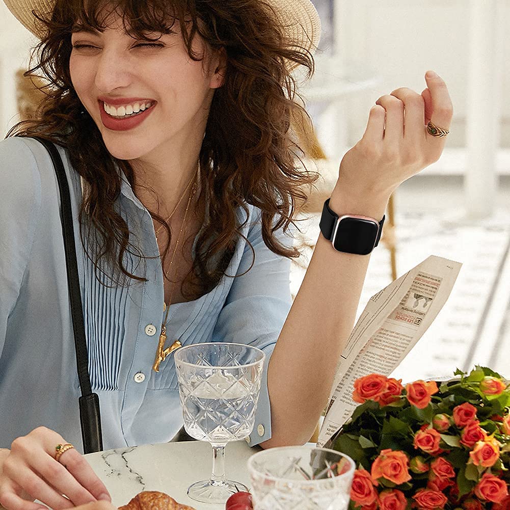 ShuYo ShuYo 10 Pack Elastic Nylon Adjustable Wristband Compatible with Fitbit Versa Versa 2 Versa Lite Versa SE Soft Breathable Fabric Band - View 5 of 6