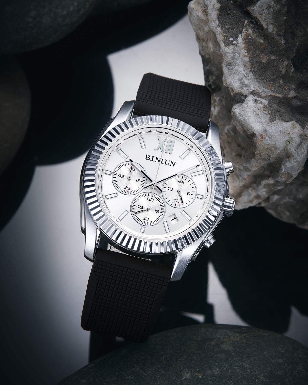 BINLUN BINLUN Silicone Watch Band Quick Release Rubber Sport Watch Strap 18mm 19mm 20mm 21mm 22mm 24mm Waterproof Smartwatch Bands Replacement for Men and - View 6 of 9