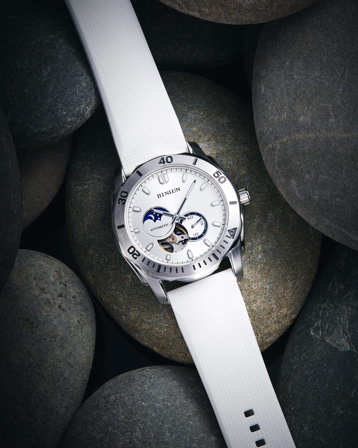 BINLUN BINLUN Silicone Watch Band Quick Release Rubber Sport Watch Strap 18mm 19mm 20mm 21mm 22mm 24mm Waterproof Smartwatch Bands Replacement for Men and - View 5 of 9