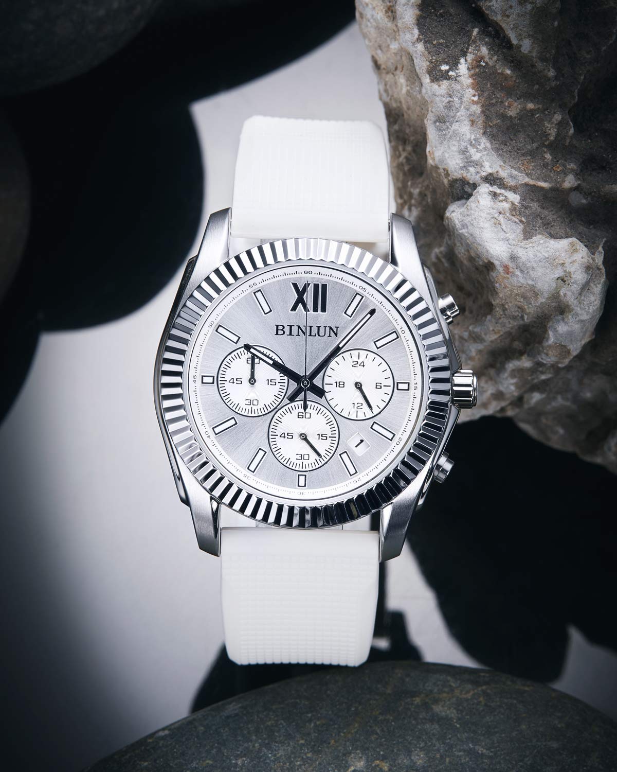 BINLUN BINLUN Silicone Watch Band Quick Release Rubber Sport Watch Strap 18mm 19mm 20mm 21mm 22mm 24mm Waterproof Smartwatch Bands Replacement for Men and - View 6 of 9