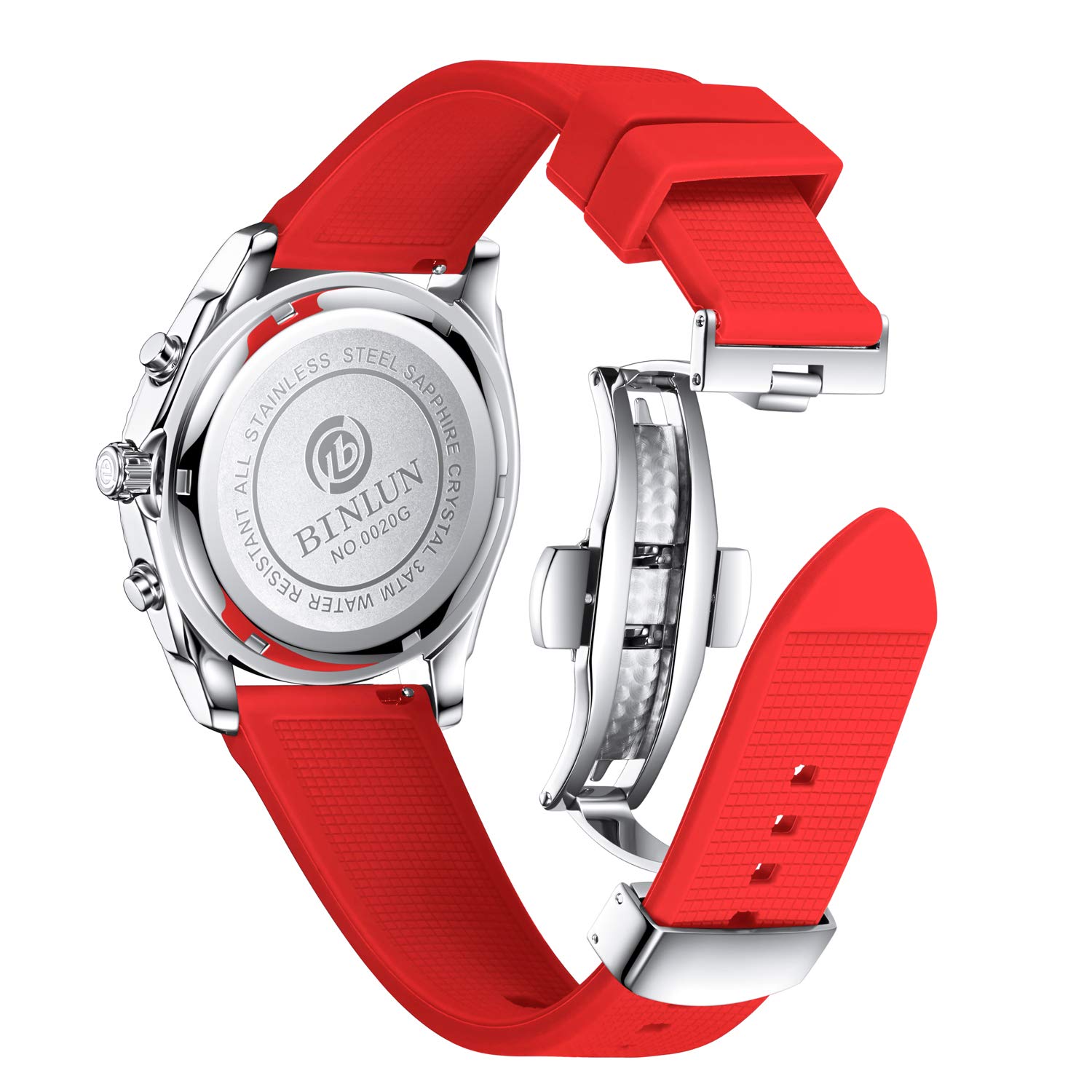 BINLUN BINLUN Silicone Watch Bands Quick Release Rubber Sport Watch Straps 18mm 19mm 20mm 21mm 22mm 24mm Smartwatch Bands Replacement for Men and Women - View 2 of 9