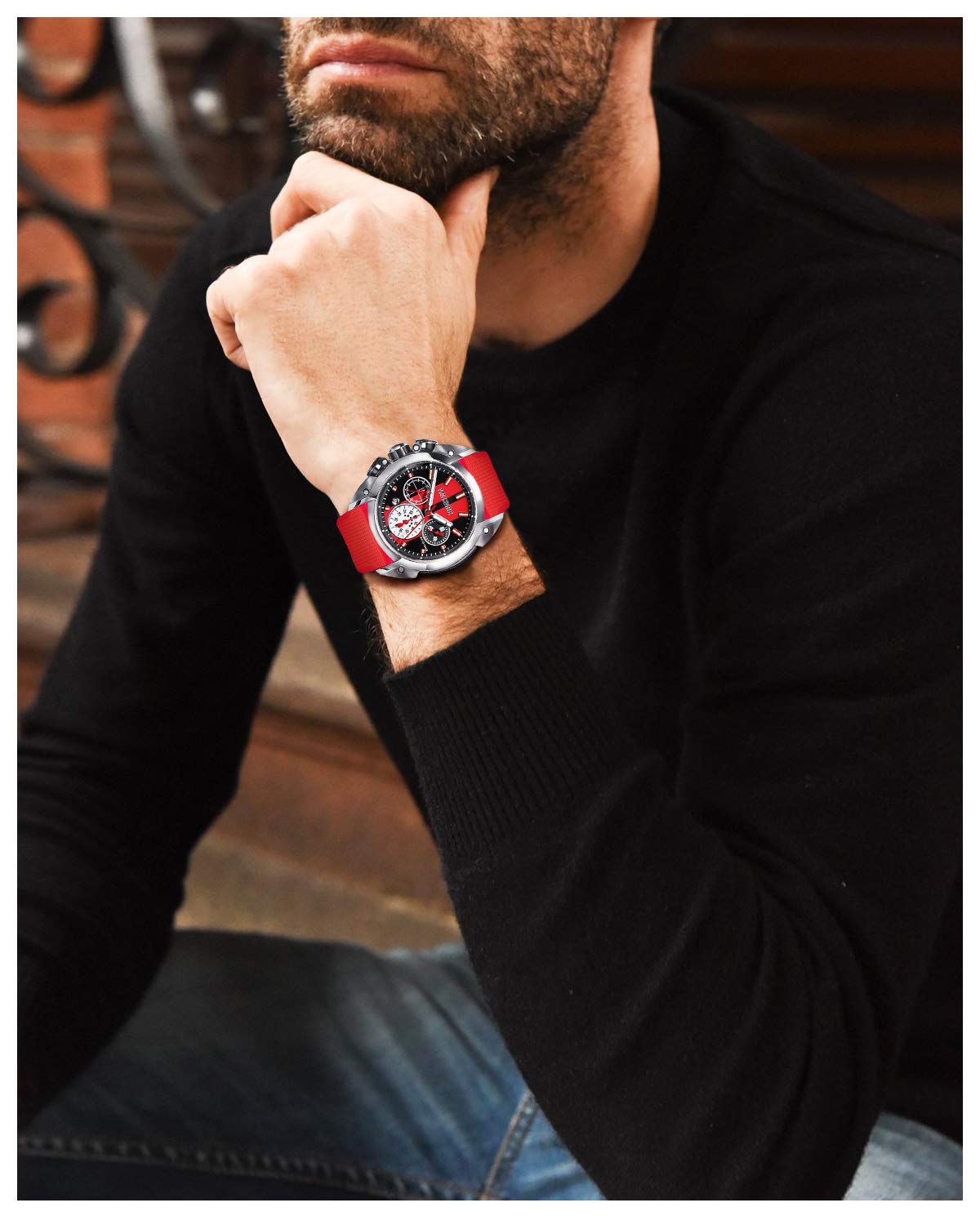 BINLUN BINLUN Silicone Watch Bands Quick Release Rubber Sport Watch Straps 18mm 19mm 20mm 21mm 22mm 24mm Smartwatch Bands Replacement for Men and Women - View 7 of 9