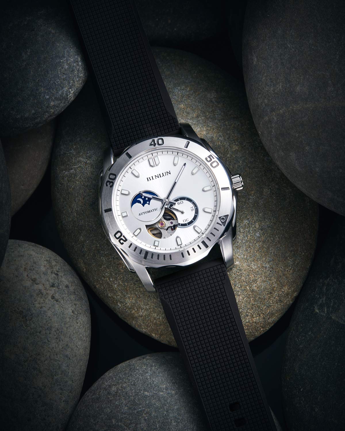 BINLUN BINLUN Silicone Watch Band Quick Release Rubber Sport Watch Strap 18mm 19mm 20mm 21mm 22mm 24mm Waterproof Smartwatch Bands Replacement for Men and - View 5 of 7