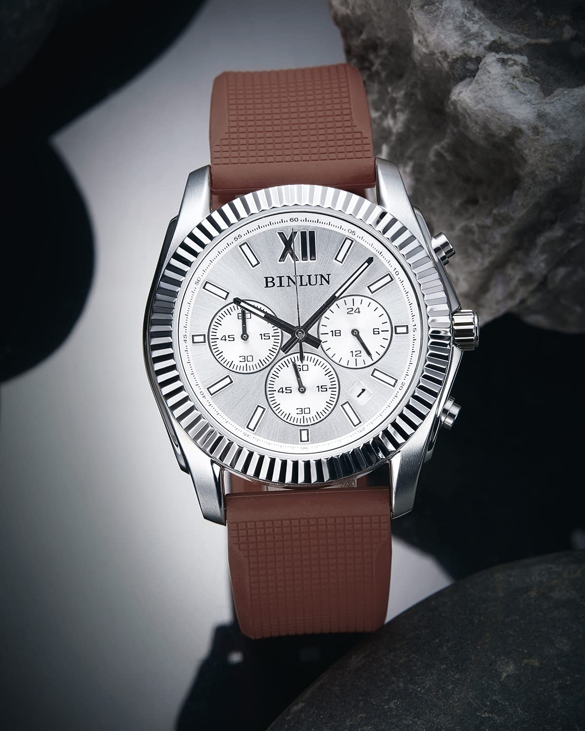 BINLUN BINLUN Silicone Watch Band Quick Release Waterproof Sport Strap for Smartwatches 18mm to 24mm Replacement for Men and Women in Various Colors - View 6 of 9