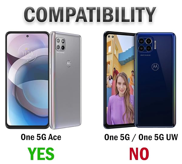 Nakedcellphone Motorola One 5G Ace Case with Clip & Kickstand - Slim Black Holster for Moto XT2113 - View 9 of 11