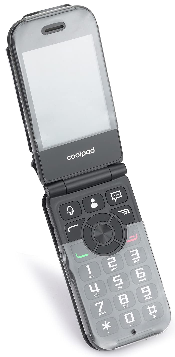 Nakedcellphone Case for Coolpad Belleza Flip Phone, Nakedcellphone [Black Vegan Leather] Form-Fit Cover with [Built-in Screen Protection] and [Metal Belt Clip] for - View 5 of 8