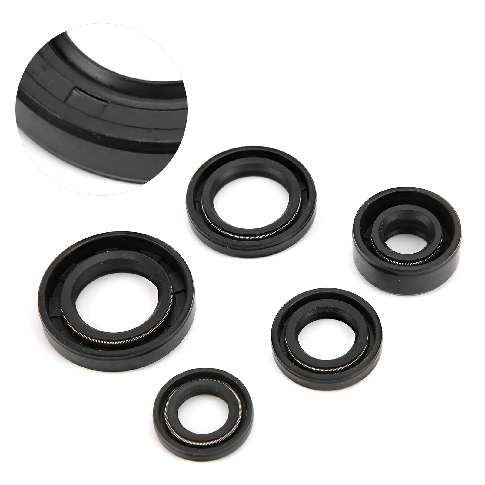 Tbest 5pcs Engine Oil Seals, Engine Oil Seal Set Kit Accessory for Pit PRO Trail Quad Dirt Bike ATV - View 4 of 9