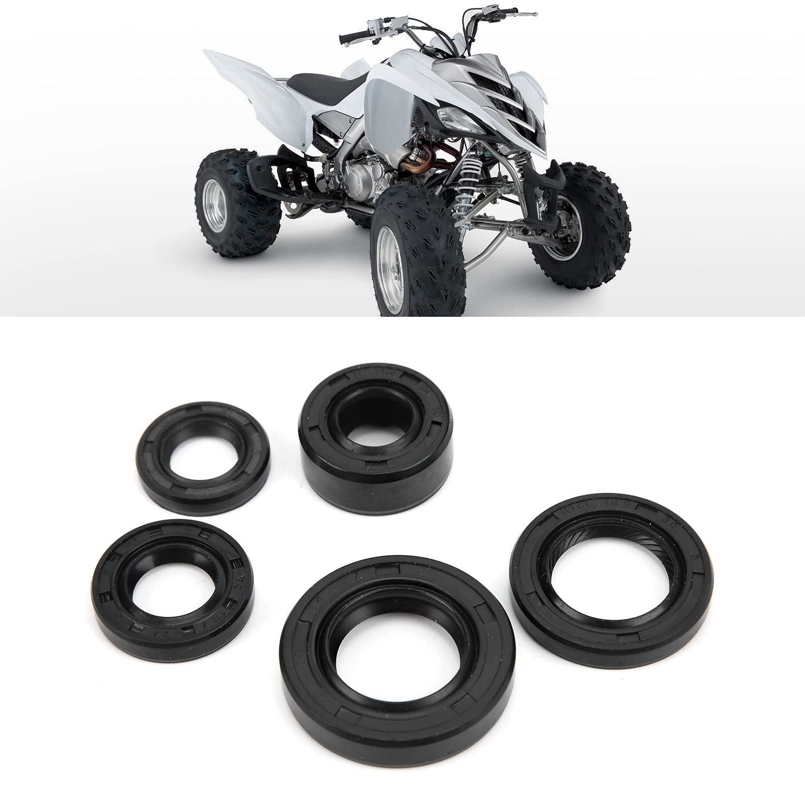 Tbest 5pcs Engine Oil Seals, Engine Oil Seal Set Kit Accessory for Pit PRO Trail Quad Dirt Bike ATV - View 7 of 9