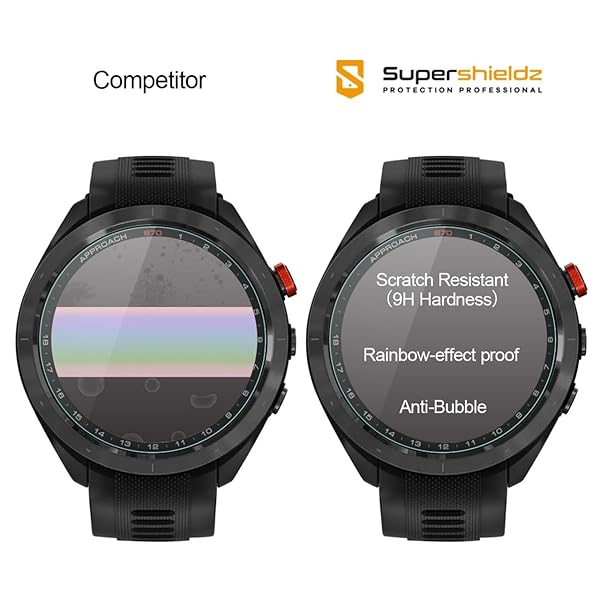 Supershieldz Supershieldz 3 Pack Tempered Glass Screen Protector for Garmin Forerunner 945 LTE Anti Scratch Bubble Free - View 3 of 6