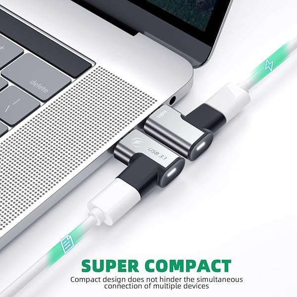 DuHeSin DuHeSin USB C Magnetic Adapter 2 Pack - 10Gbps Data Transfer, 4K Video, 100W Charge for MacBook Pro/Air & USB-C Laptops - View 8 of 9