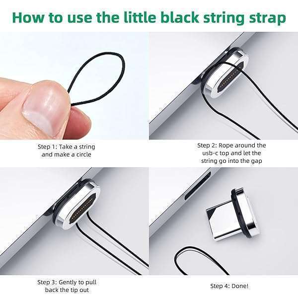 DuHeSin DuHeSin USB C Magnetic Adapter 2 Pack - 10Gbps Data Transfer, 4K Video, 100W Charge for MacBook Pro/Air & USB-C Laptops - View 9 of 9