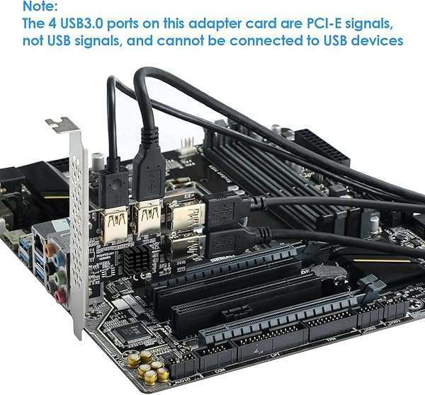 MZHOU Buy MZHOU PCI-E 1 to 4 Riser Card - USB 3.0 Adapter for Bitcoin Mining | Compatible with Windows, Linux, Mac - View 7 of 9