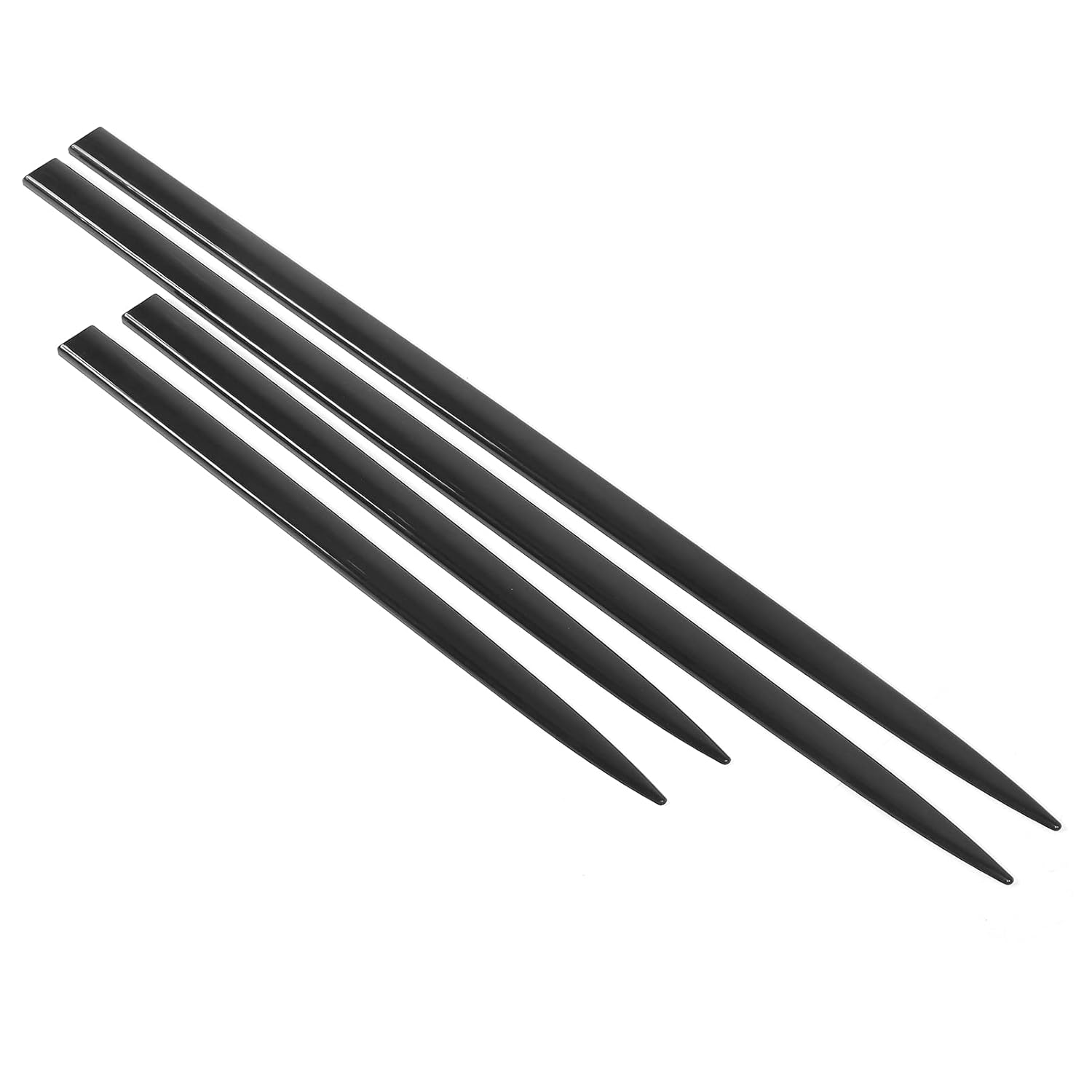 Qiilu Qiilu Door Trim Kit Strips, Body Side Trim Bright Black Universal Door Protector Automotive Trim - View 8 of 8