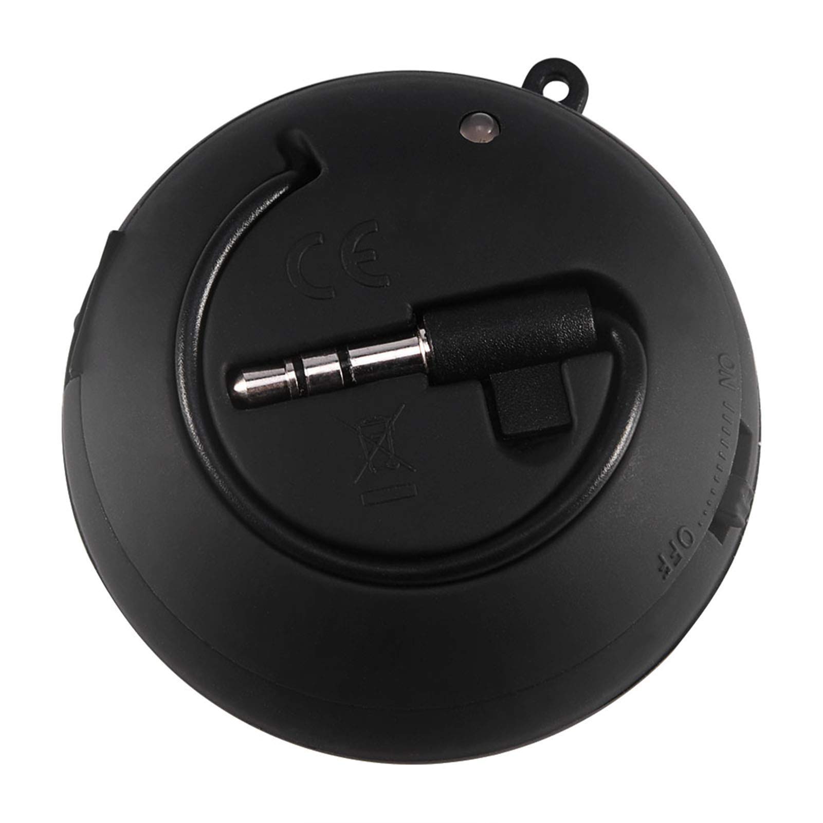 Qinlorgo Mini Speaker, Retractable Speaker with USB Charging Cable, 3.5mm Audio Interface Portable Speaker for MP3, MP4, MP5, Mobile Phones, Computers(Black, - View 5 of 8