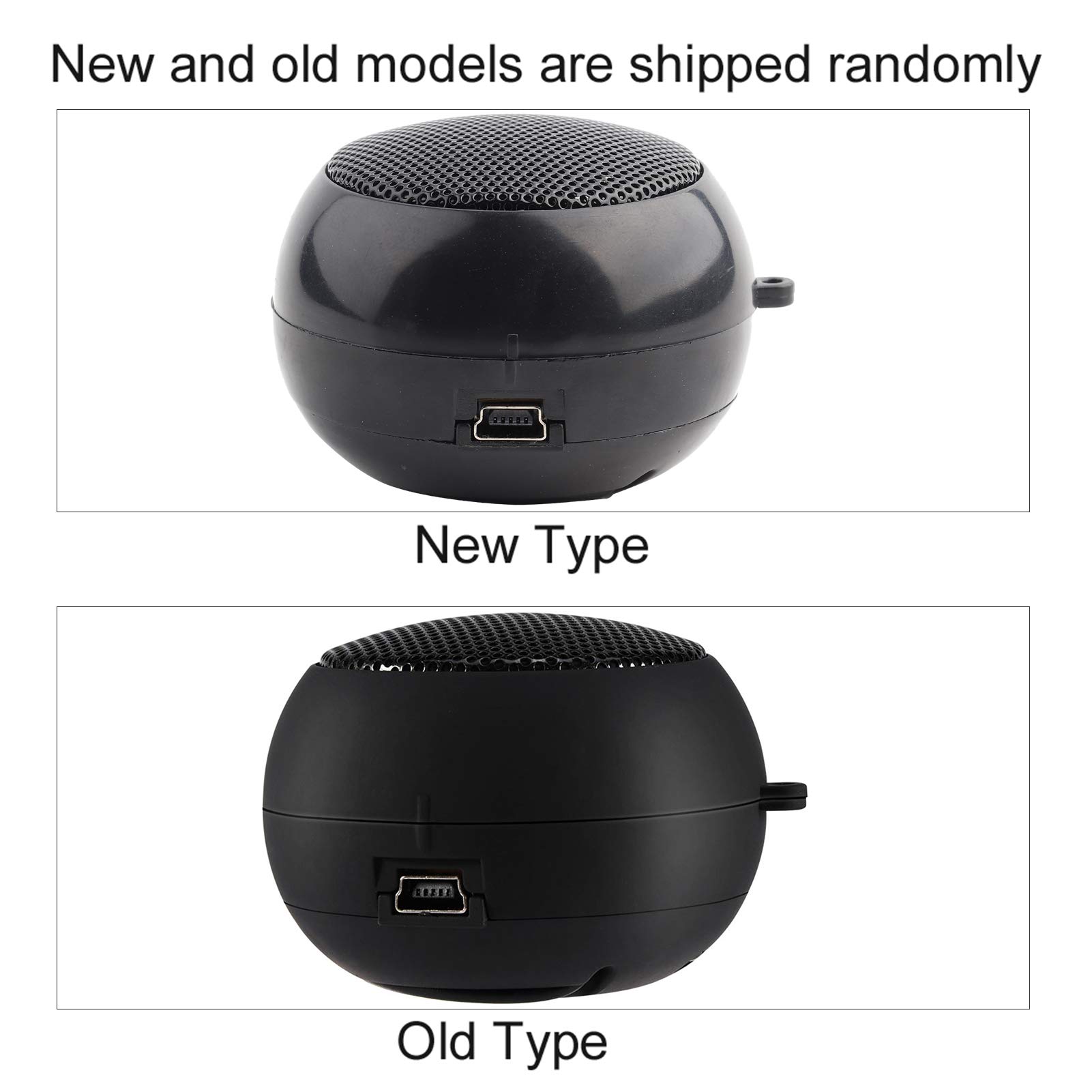 Qinlorgo Mini Speaker, Retractable Speaker with USB Charging Cable, 3.5mm Audio Interface Portable Speaker for MP3, MP4, MP5, Mobile Phones, Computers(Black, - View 8 of 8