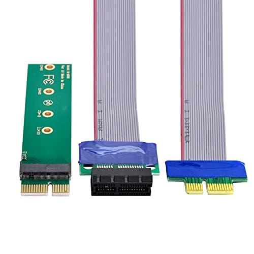 NFHK NGFF M-Key NVME AHCI SSD to PCI-E 3.0 Vertical Adapter with Cable Male to Female Extension for Fast Data Transfer - View 4 of 8