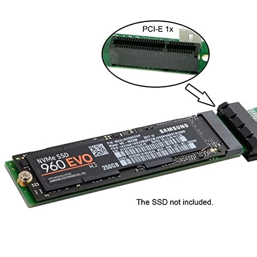 NFHK NGFF M-Key NVME AHCI SSD to PCI-E 3.0 Vertical Adapter with Cable Male to Female Extension for Fast Data Transfer - View 8 of 8
