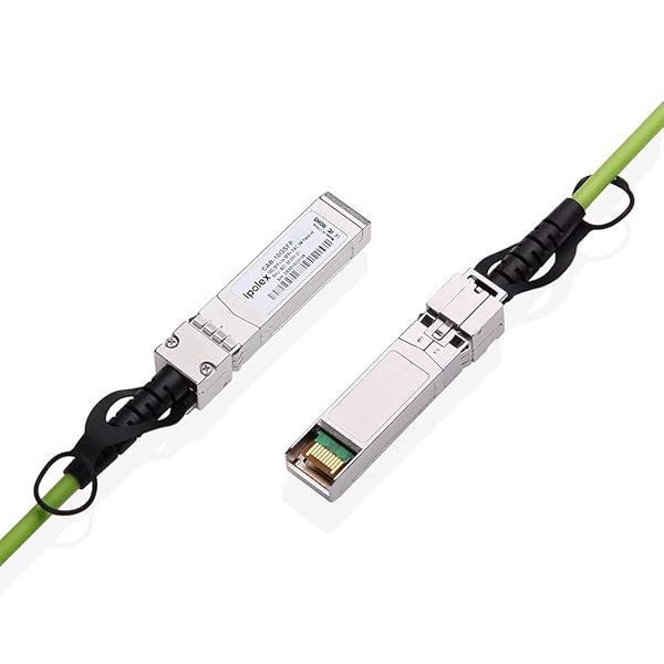 ipolex ipolex 10G SFP+ Twinax Cable 1m Green Direct Attach Copper DAC for Cisco Meraki Ubiquiti Mikrotik Intel Fortinet Netgear D-Link - View 3 of 9