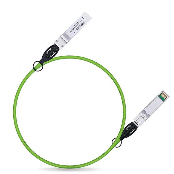 ipolex ipolex 10G SFP+ Twinax Cable 1m Green Direct Attach Copper DAC for Cisco Meraki Ubiquiti Mikrotik Intel Fortinet Netgear D-Link