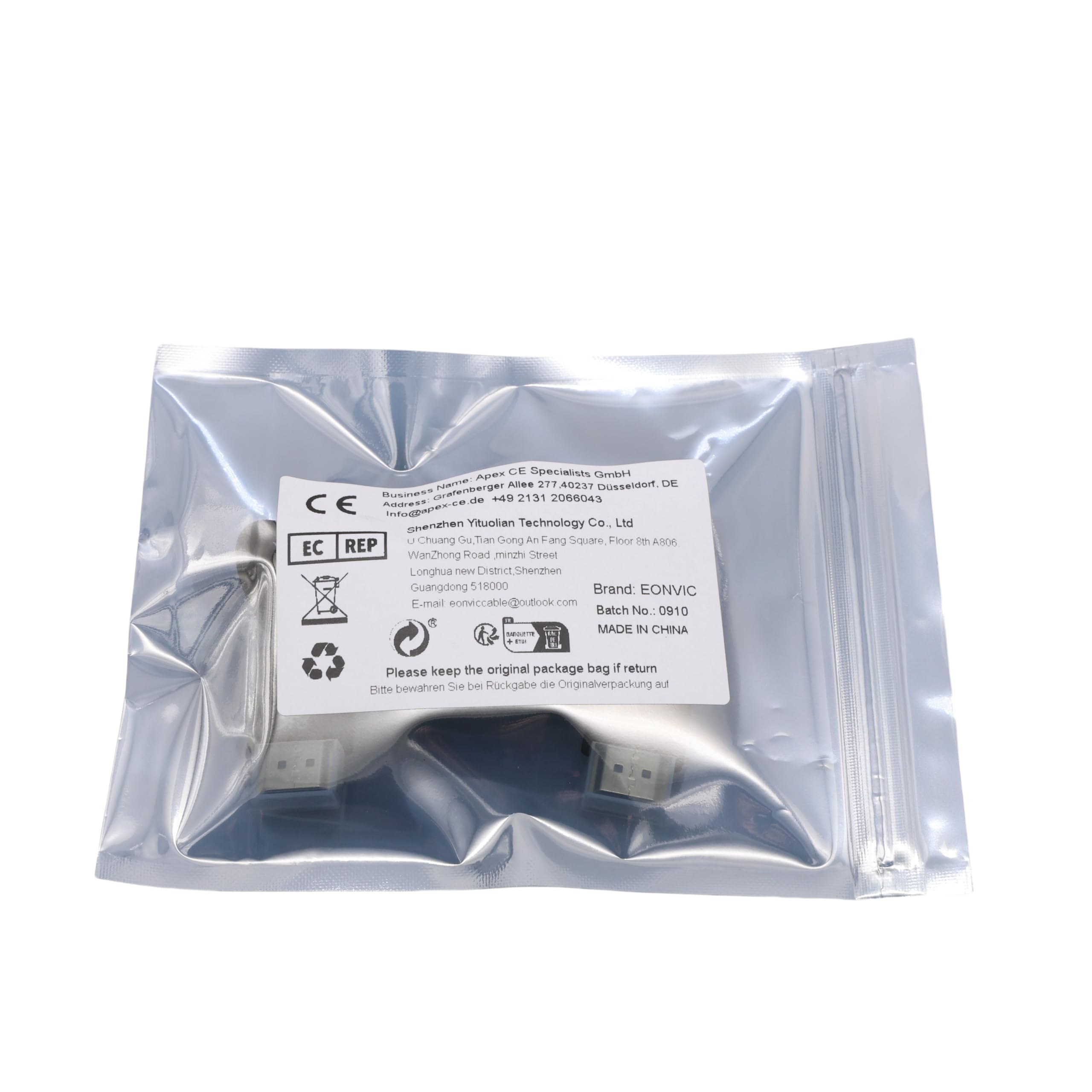 EONVIC High Speed 2.0 HDMI Thin Flexible Cable for Z-CAM F6 Atomos Ninja V Portkeys BM5 Monitor - View 8 of 8