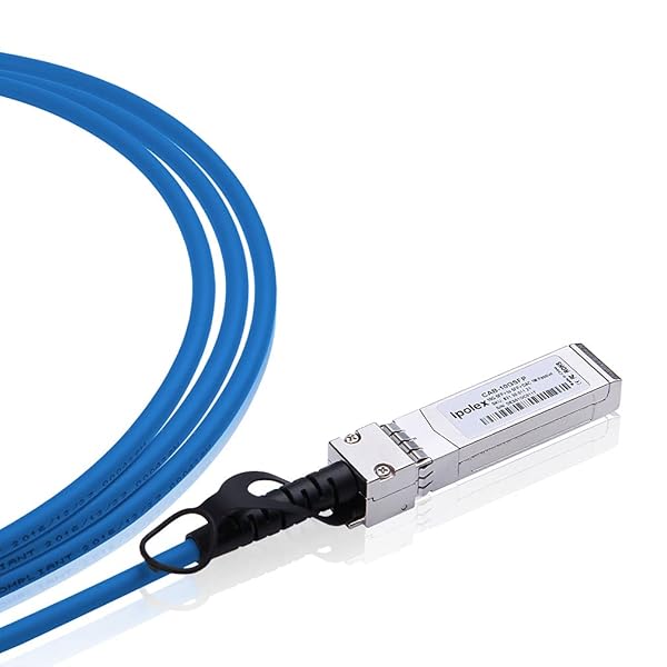 ipolex ipolex 10G SFP+ Twinax Cable 3m Passive Direct Attach Copper DAC Blue Compatible with Cisco Meraki Ubiquiti Mikrotik Intel Fortinet Netgear D-Link Supermicro - View 4 of 9