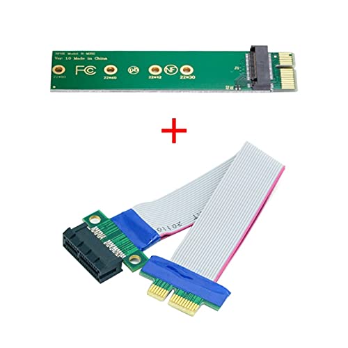 cablecc Cablecc NGFF M-Key NVME AHCI SSD to PCI-E 3.0 1x Vertical Adapter with Male to Female Cable Extension - View 3 of 9