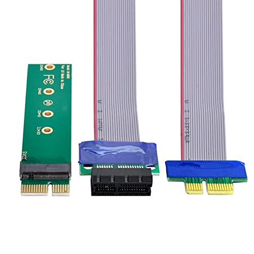 cablecc Cablecc NGFF M-Key NVME AHCI SSD to PCI-E 3.0 1x Vertical Adapter with Male to Female Cable Extension - View 4 of 9