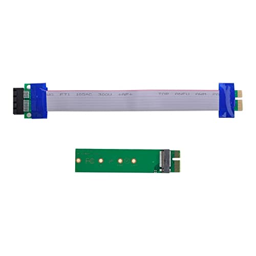 cablecc Cablecc NGFF M-Key NVME AHCI SSD to PCI-E 3.0 1x Vertical Adapter with Male to Female Cable Extension - View 2 of 9