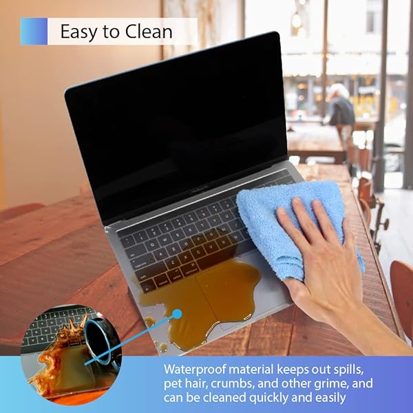 Green Onions Supply KeyboardMask for MacBook Pro 13 Inch Ultra Thin Waterproof Full Cover Keyboard and Touchbar Protector Matte Finish 2016 to 2020 - View 8 of 8