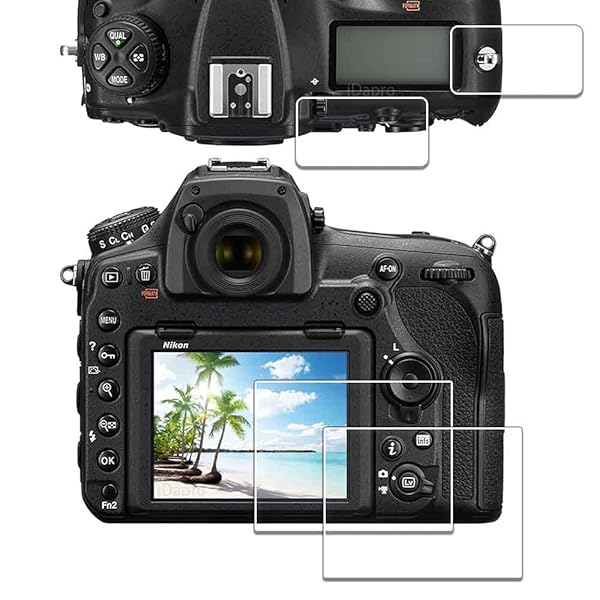 iDaPro iDaPro Screen Protector for Nikon D850 2 Pack Tempered Glass Easy Installation Top Screen Protection - View 2 of 7