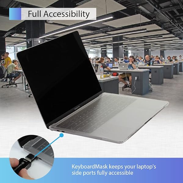 Green Onions Supply KeyboardMask for MacBook Pro 16 Inch Ultra Thin Waterproof Full Cover Keyboard and Touchbar Protector Matte Finish 2016 to 2020 - View 7 of 8