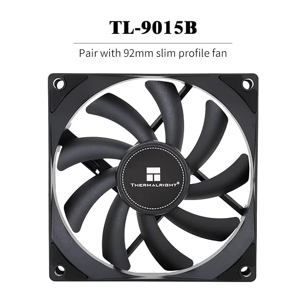 Thermalright Thermalright AXP-90 X53 Black: Low Profile CPU Cooler for AMD & Intel - 90mm PWM Fan, 4 Heat Pipes, 53mm Height - View 6 of 7