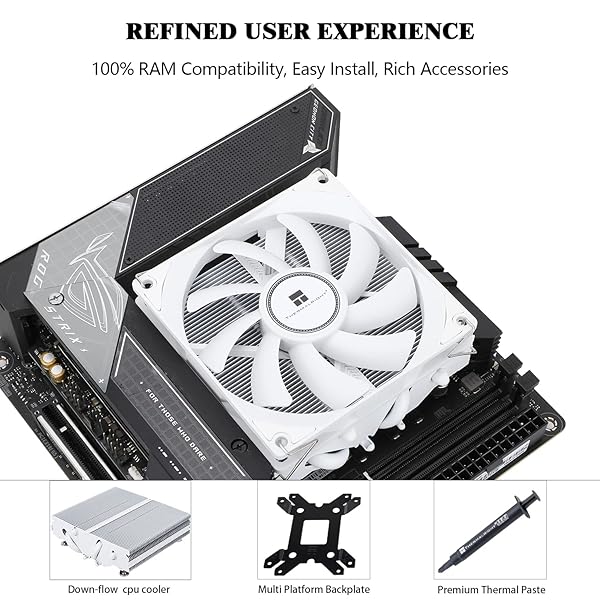 Thermalright Thermalright AXP90-X47 White Low Profile CPU Cooler: Slim 92mm Fan for AMD AM4/AM5 & Intel 1150/1151/1155/1156/1200 - View 6 of 8