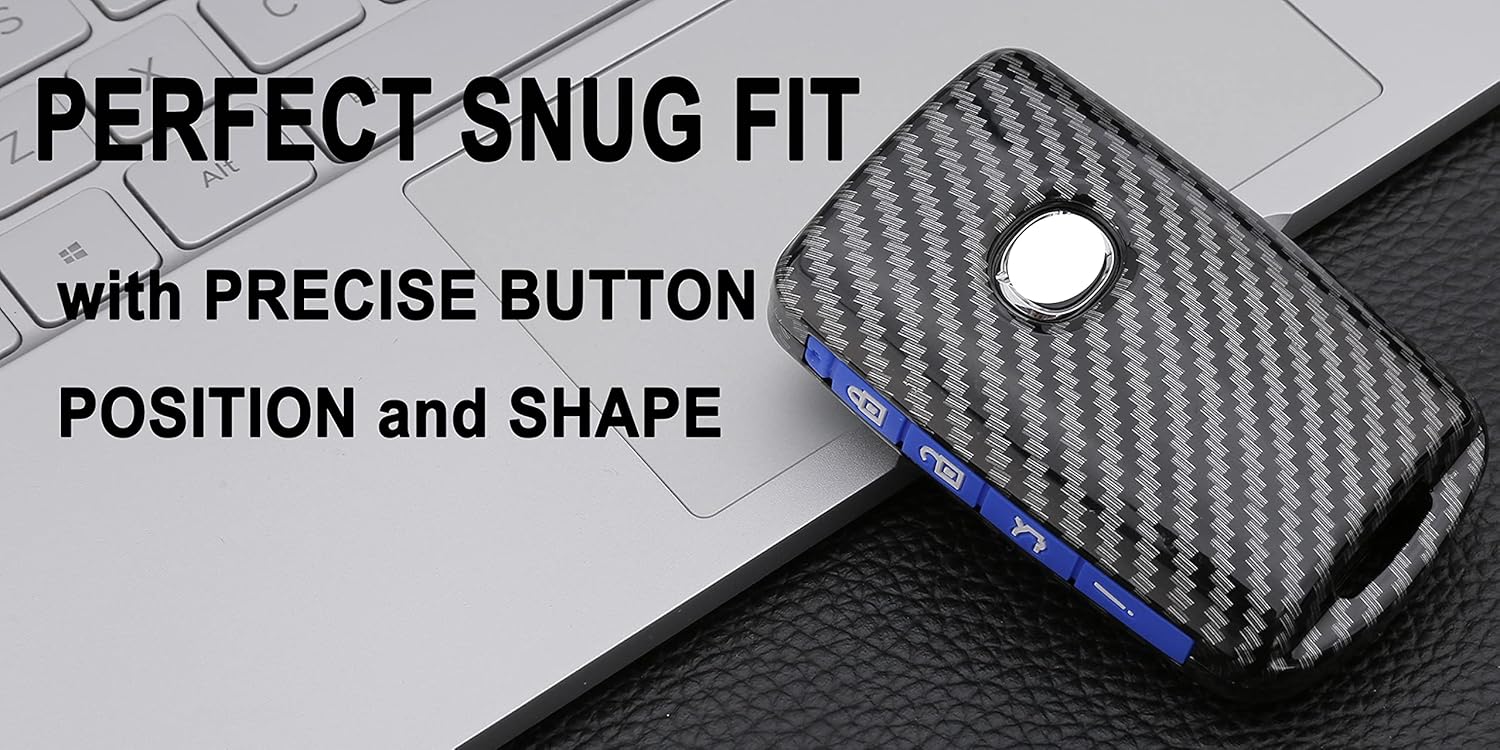 Muxkenper Key Fob Cover Case Fit for 2019-2021 Mazda 3, Mazda 3 Hatchback, Mazda CX4 CX5 CX8 CX9 CX-30, Mazda 6 WAZSKE11D01 Keyless Entry Remote Case Holder - View 7 of 9