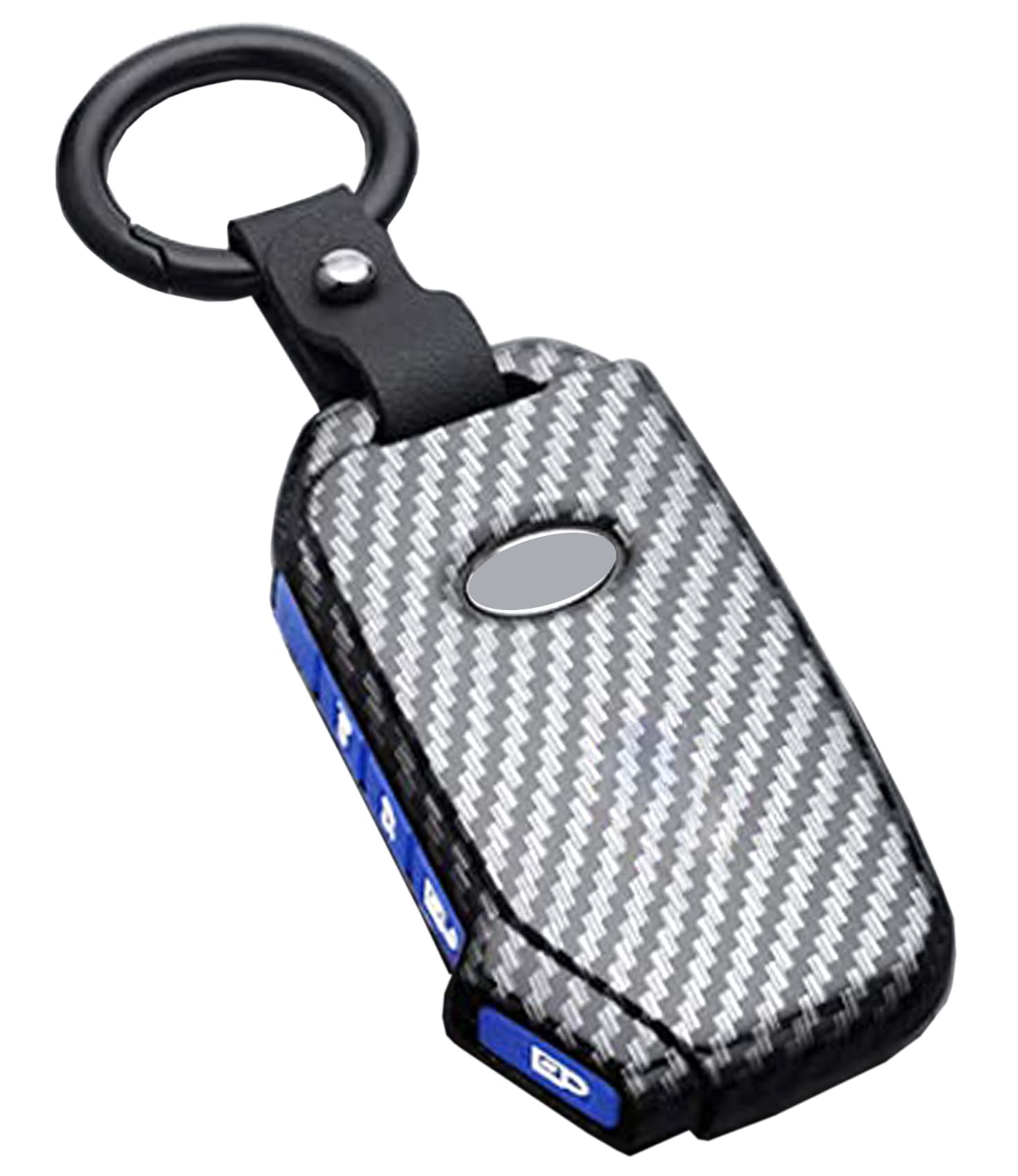 Muxkenper Key Fob Cover Case Fit for Kia Ceed Cerato Forte Niro Seltos Sorento Soul Sportage Telluride K5 Keyless Entry Remote Case Holder ABS Carbon