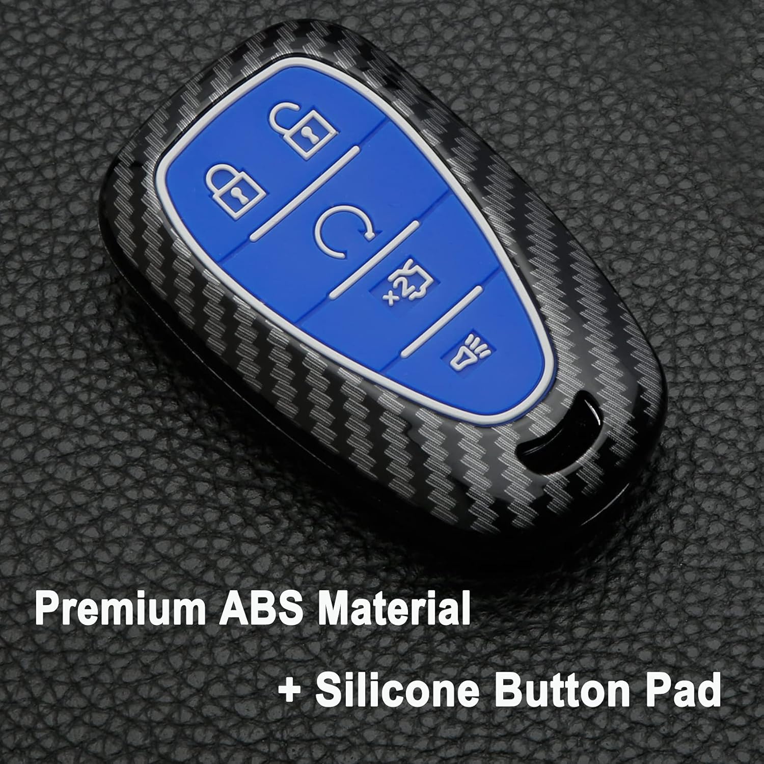 Muxkenper Key Fob Cover Case Fit for Chevrolet 2019 2018 2017 Chevy Malibu Camaro Equinox Trax Traverse Sonic Cruze Volt Spark Keyless Entry Remote Case Holder - View 5 of 9