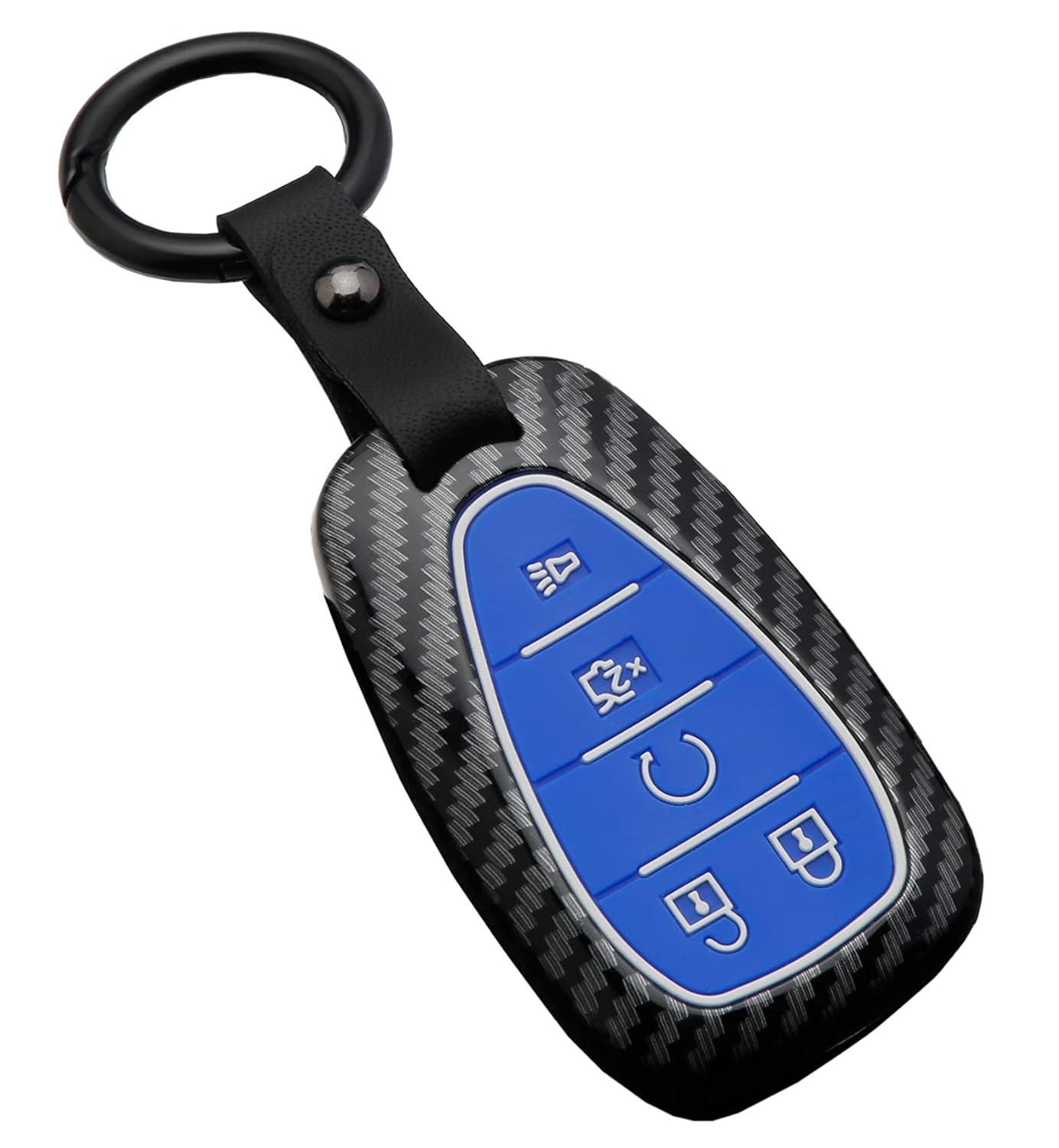 Key Fob Cover Case Fit for Chevrolet 2019 2018 2017 Chevy Malibu Camaro Equinox Trax Traverse Sonic Cruze Volt Spark Keyless Entry Remote Case Holder